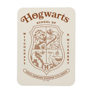 Imán Escudo de la Escuela de Magia y Hechicería HOGWART