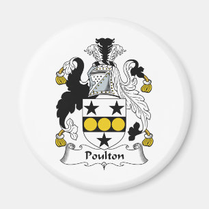 Imán Escudo de la familia de Poulton