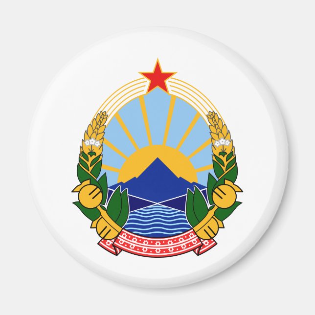 Imán Escudo de la República de Macedonia (Frente)