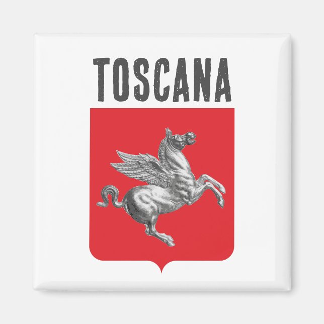 Imán Escudo de la Toscana, ITALIA (Frente)
