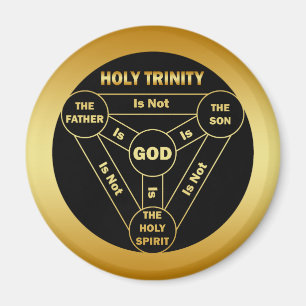 IMÁN ESCUDO DE LA TRINIDAD SANTA DEL ORO