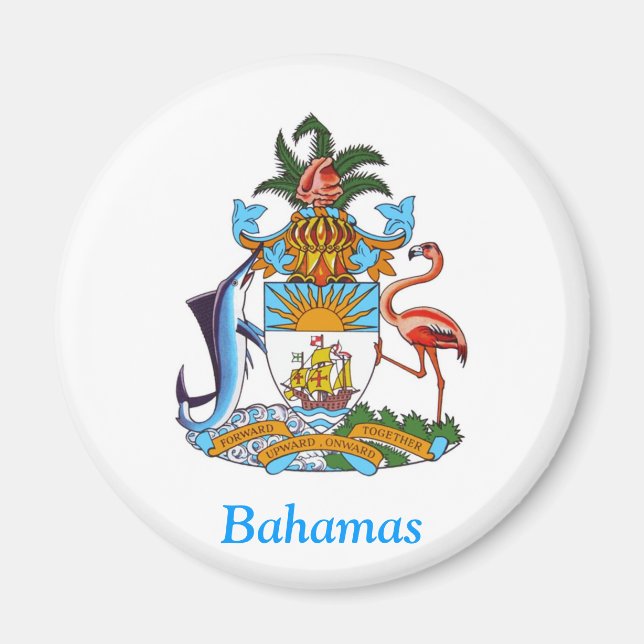 Imán Escudo de las Bahamas (Frente)