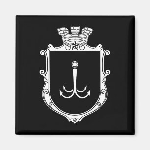 Imán Escudo de Odesa Odessa Ucrania Bandera Ukr