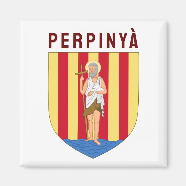 Imán Escudo de Perpiñán, FRANCIA (Frente)