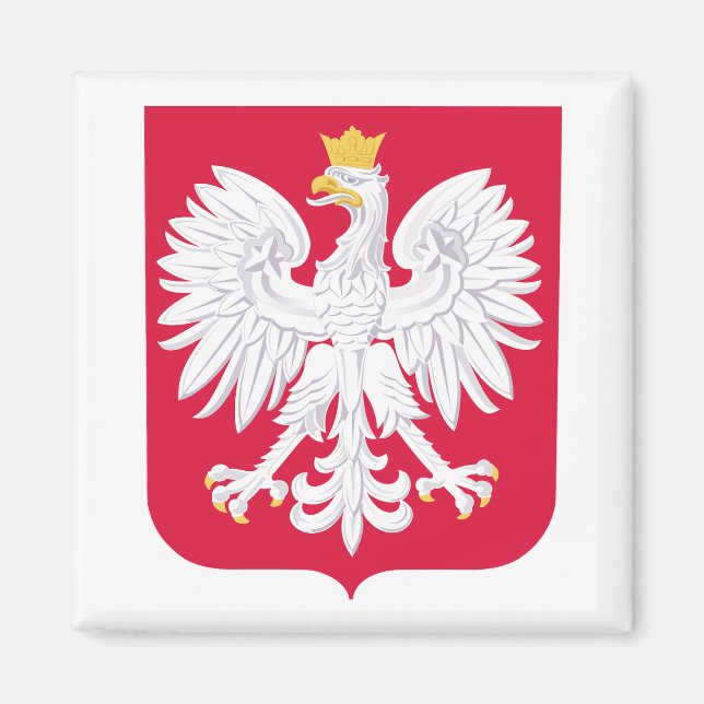 Imán  Escudo de Polonia  (Frente)