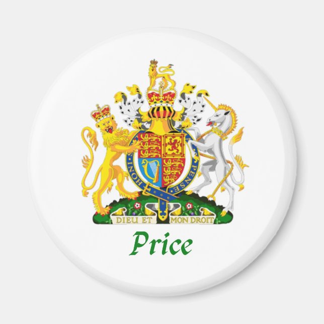 Imán Escudo de precios de Gran Bretaña (Frente)