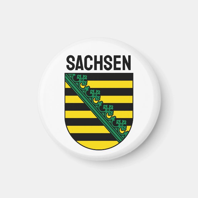 Imán Escudo de Sachsen (Sajonia), ALEMANIA (Frente)