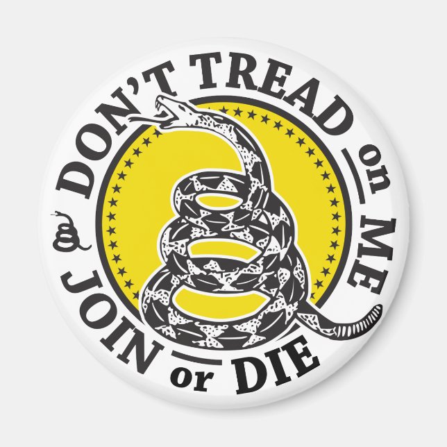 Imán Escudo de serpientes de Gadsden (Frente)
