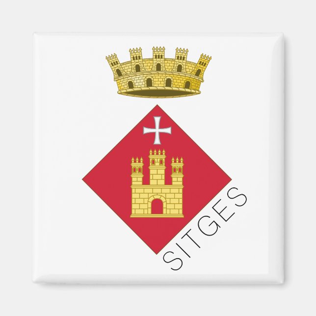 Imán Escudo de Sitges, Cataluña (ESP) (Frente)
