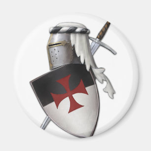Imán Escudo de Templar de los caballeros