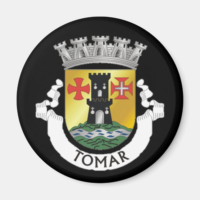 Imán Escudo de Tomar, PORTUGAL Magnet (Frente)