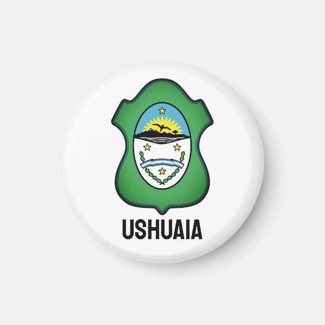 Imán Escudo de Ushuaia - Argentina (Frente)