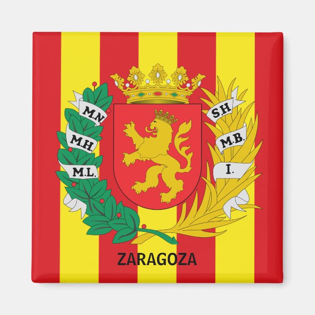 Imán Escudo de Zaragoza, ESPAÑA (Frente)