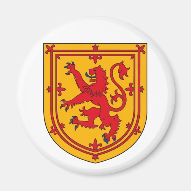 Imán Escudo del León Rampante de Escocia (Frente)