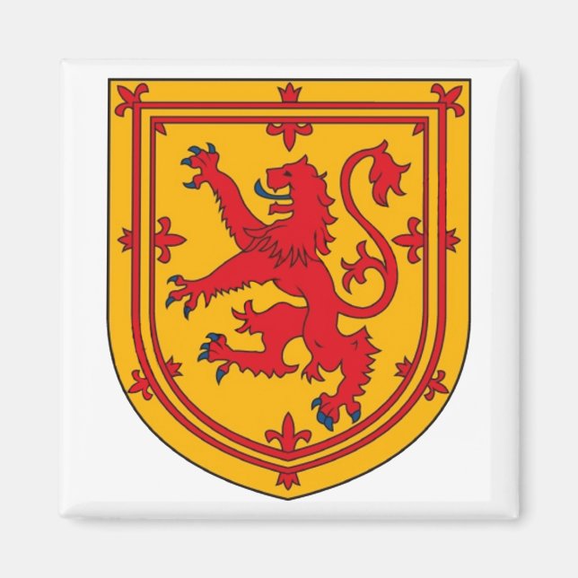 Imán Escudo del León Rampante de Escocia (Frente)