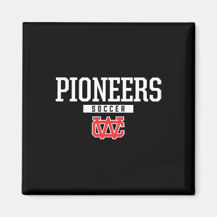 Imán Escudo del Warren County Pioneers Fútbol Hs