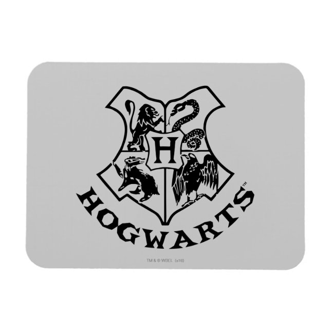Imán Escudo escolar Vintage HOGWARTS™ (Horizontal)