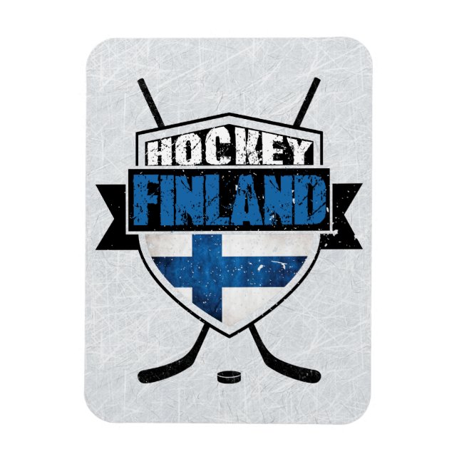 Imán Escudo finlandés de hockey Suomi Magnet (Vertical)