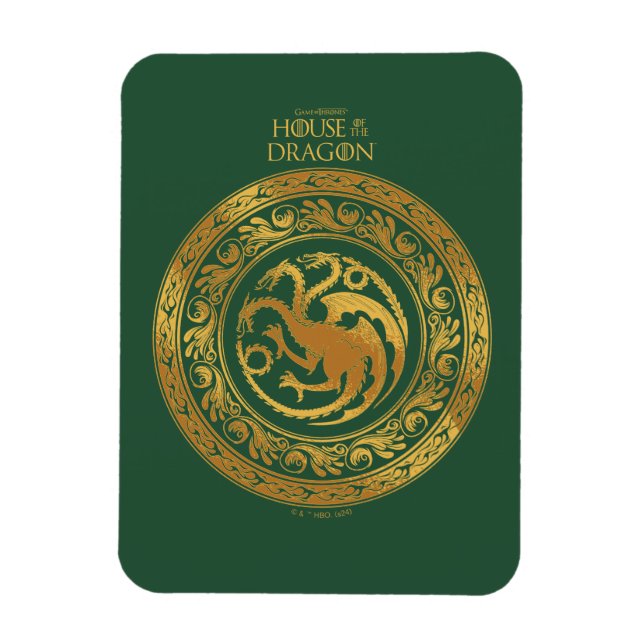 Imán Escudo Golden Targaryen (Vertical)