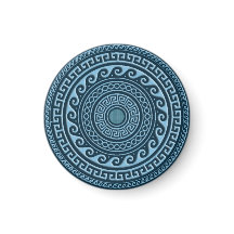 Escudo griego de cielo azul
