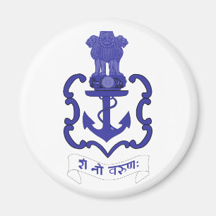 Imán Escudo indio de la marina de guerra, la India