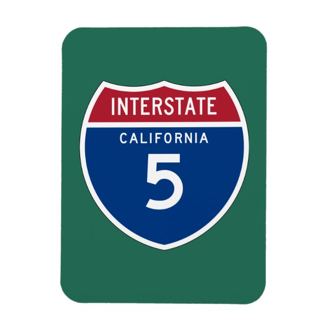 Imán Escudo interestatal de autopistas California CA I- (Vertical)