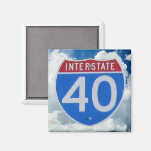 Imán Escudo Interstate 40