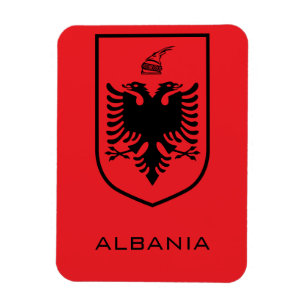 Imán Escudo Nacional de Albania Patrimonio Tinta