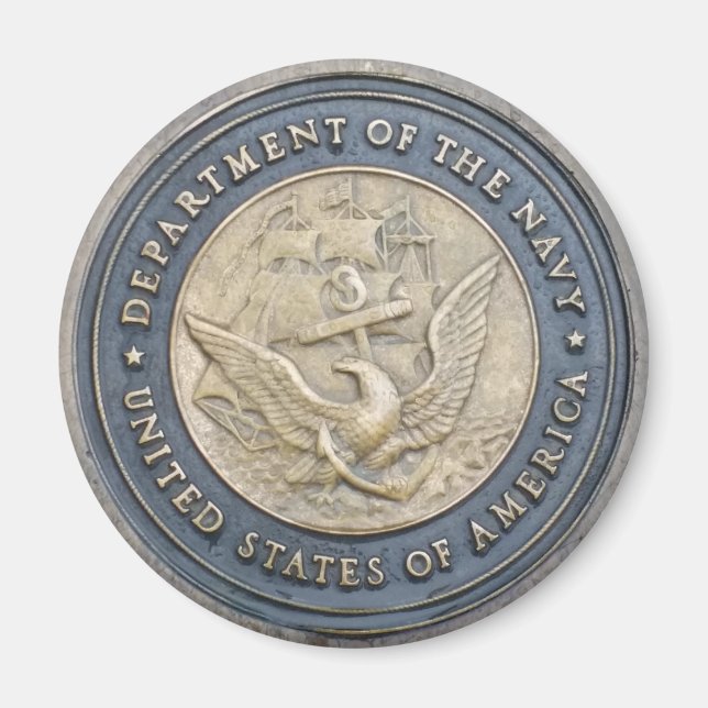 Imán ESCUDO NAVY de EE.UU., emblema (Frente)