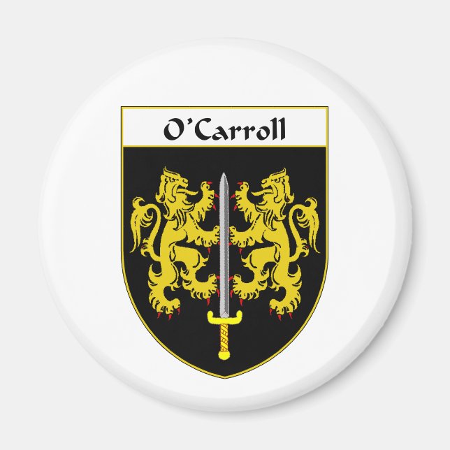 Imán Escudo O'Carroll de armas/escudo familiar (Frente)