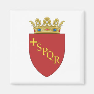 Imán Escudo romano de armas (SPQR) (Roma, Italia)