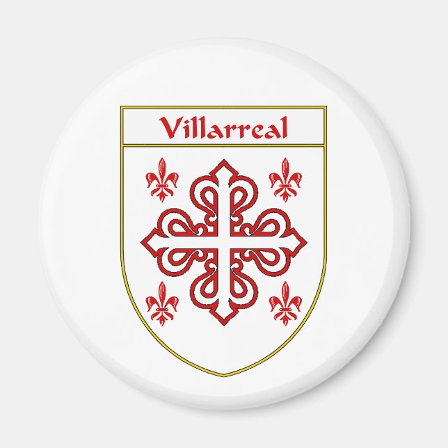 Imán Escudo Villarreal de armas/escudo familiar (Frente)