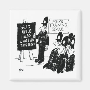 Imán Escuela de Capacitación Policial. Ilustracion Per