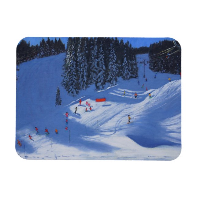 Imán Escuela de esquí Morzine 2014 (Horizontal)