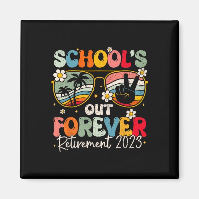 Imán Escuela de Groovy para siempre jubilado (Frente)