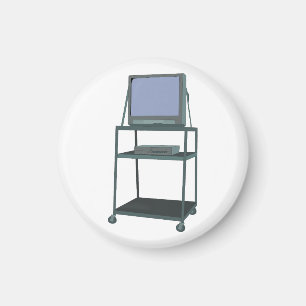 Imán Escuela divertida de TV y VCR en aula 80's 90s