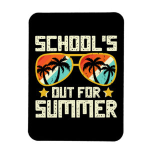 Imán Escuela fuera por verano