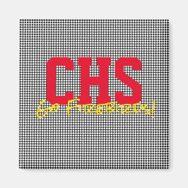 Imán Escuela INICIALES Equipo deportivo NOMBRE Fan