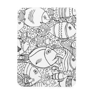 Imán Escuela Inspirada De Pescado