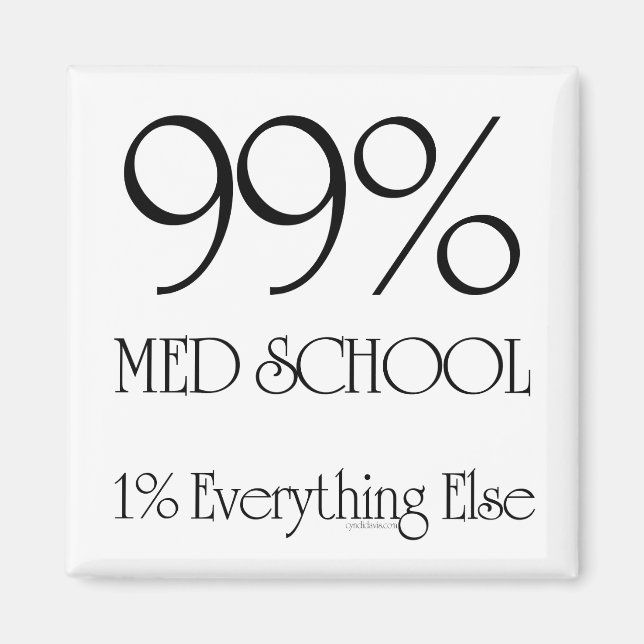 Imán Escuela Med al 99% (Frente)