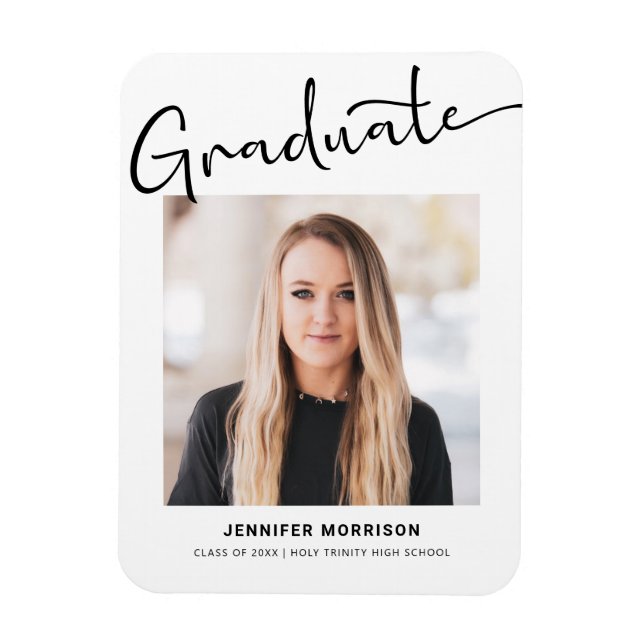 Imán Escuela secundaria de posgrado de escritura modern (Vertical)