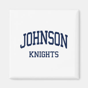 Imán Escuela Secundaria Johnson Hizo Deportes Retro Gai