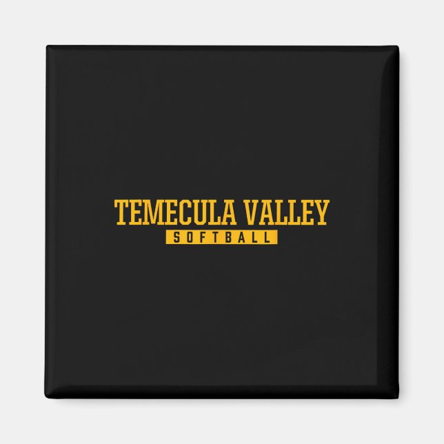 Imán Escuela Secundaria Temecula Valley Softll  (Frente)