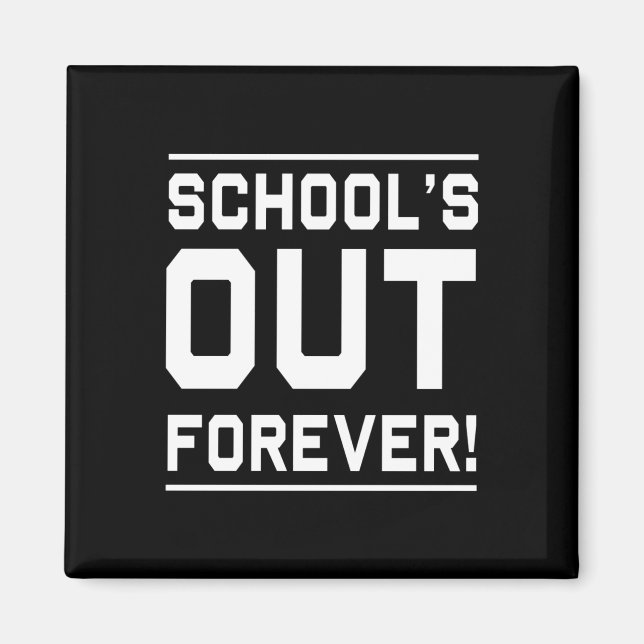 Imán Escuelas Fuera Para Siempre (Frente)
