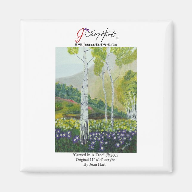 Imán "Esculpido En Un Árbol" (Frente)