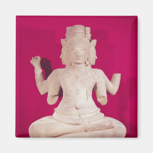 Imán Escultura de Brahma con cuatro caras 2