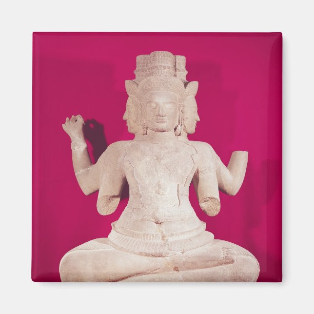 Imán Escultura de Brahma con cuatro caras 2 (Frente)