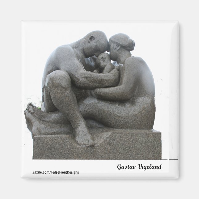 Imán Escultura de Gustav Vigeland - Oslo, Noruega - imá (Frente)