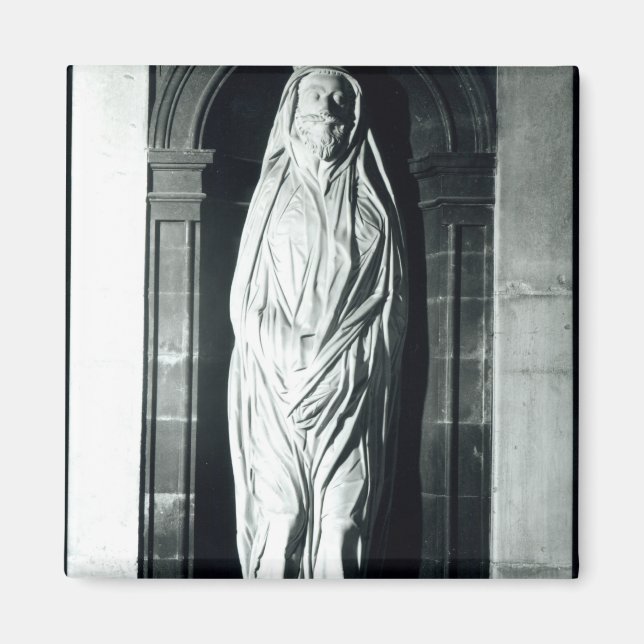 Imán Escultura de piedra de John Donne en su mortaja (Frente)