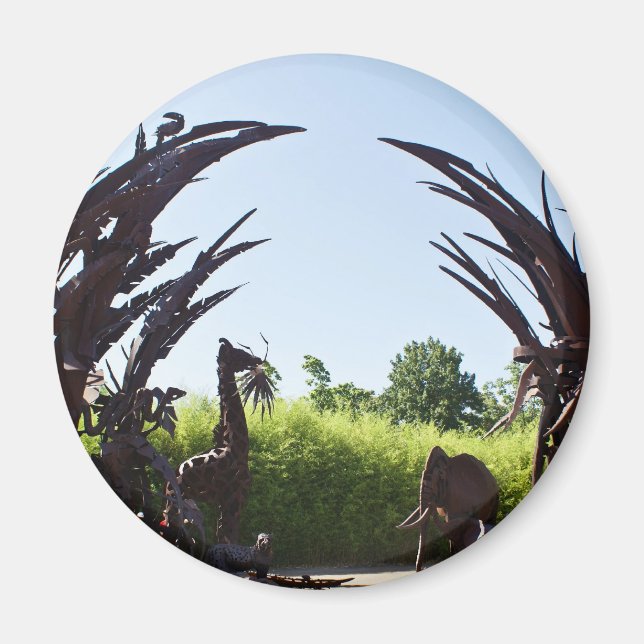 Imán Escultura del zoológico de Saint Louis (Frente)